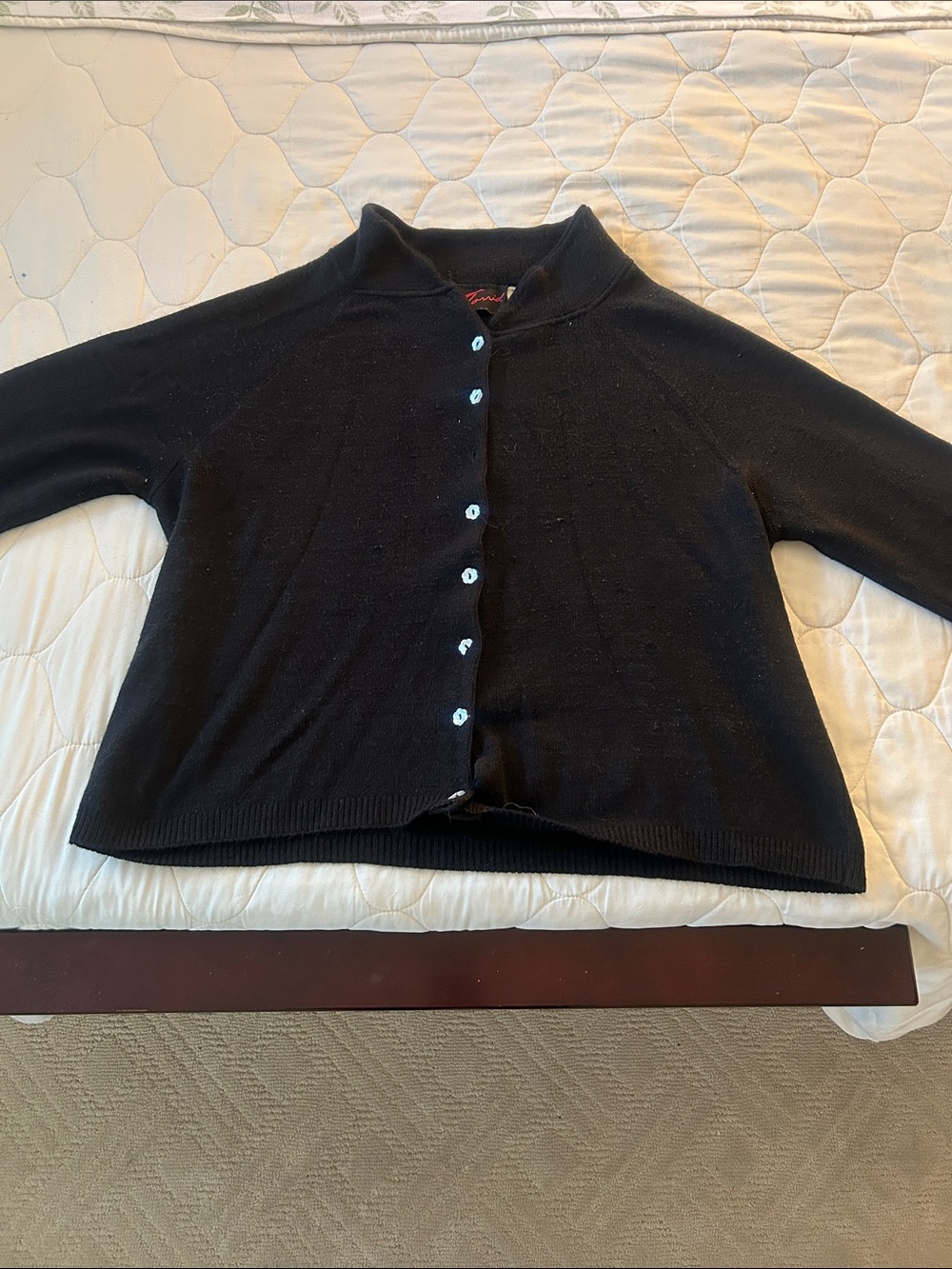 torrid Black Cropped Button-Up Sweater Cardigan